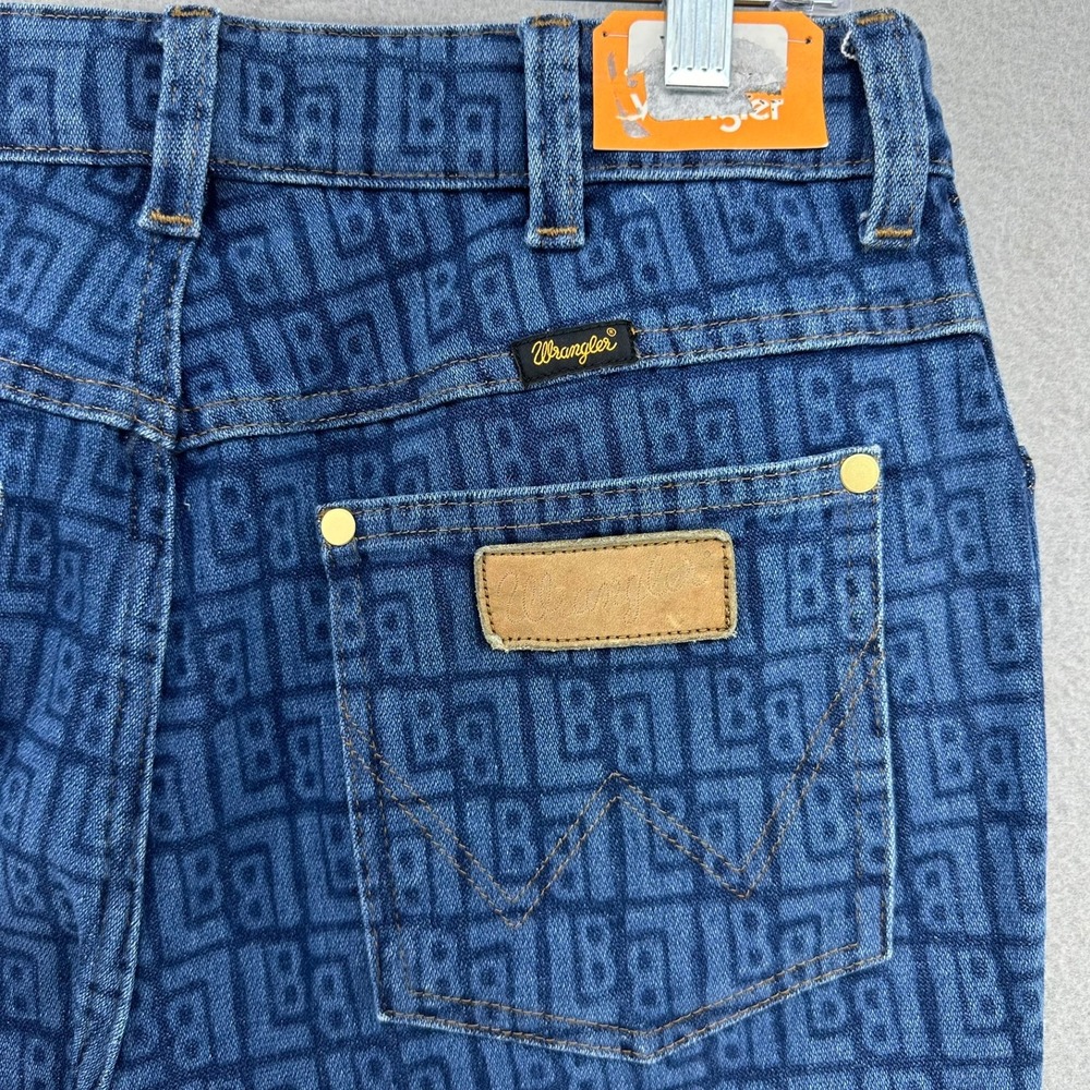 Wrangler x Leon Bridges Laser Wrock Flare SZ 29 High Rise Kick Flare Colab NEW